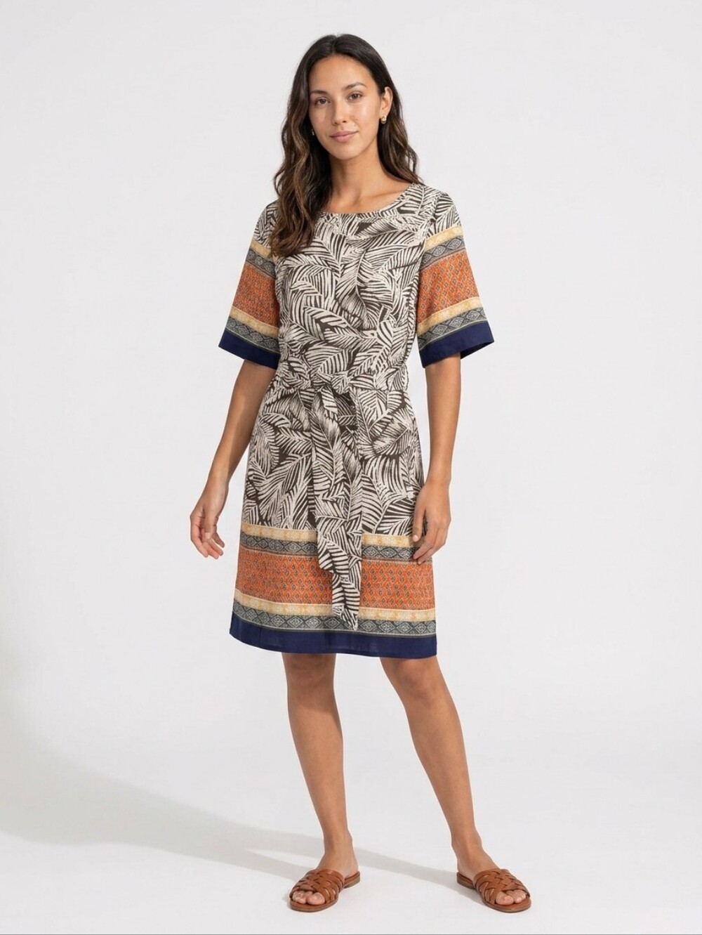 Kate & Lilly Print Dress - Size Misses 8